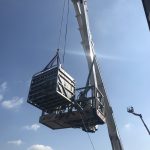 Lifting materials safely with an access platform