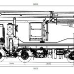 P750 MEWP truck Dimensions