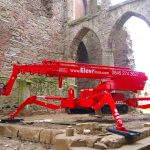 Leo 25T Plus tracked cherry picker use on rough ground