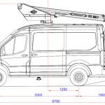 Versalift VTL-135-F Van mounted cherry picker Diagram