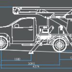 P130 4x4 cherry picker truck dimensions