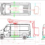 K38P van mounted MEWP Truck dimensions