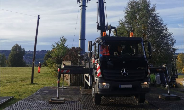 Ground protection for mobile cranes