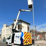K38P van mounted platform providing safe work at height in Sunderland